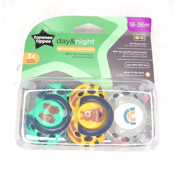 Pacifier Tommee Tippee Child Toddler Large Size 3 Pack 18-36 Mo. NEW - Picture 1 of 3